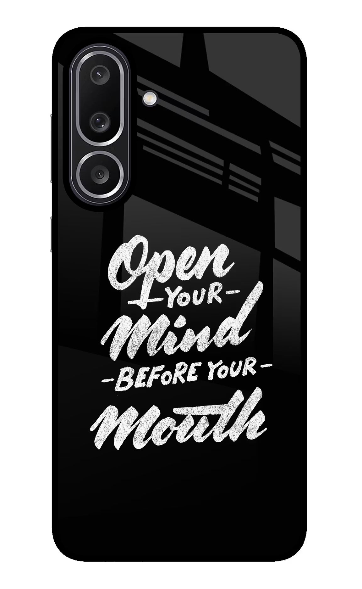 Open Your Mind Before Your Mouth Samsung M56 5G Back Cover