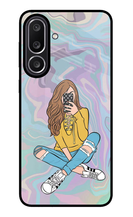 Selfie Girl Samsung M56 5G Glass Case