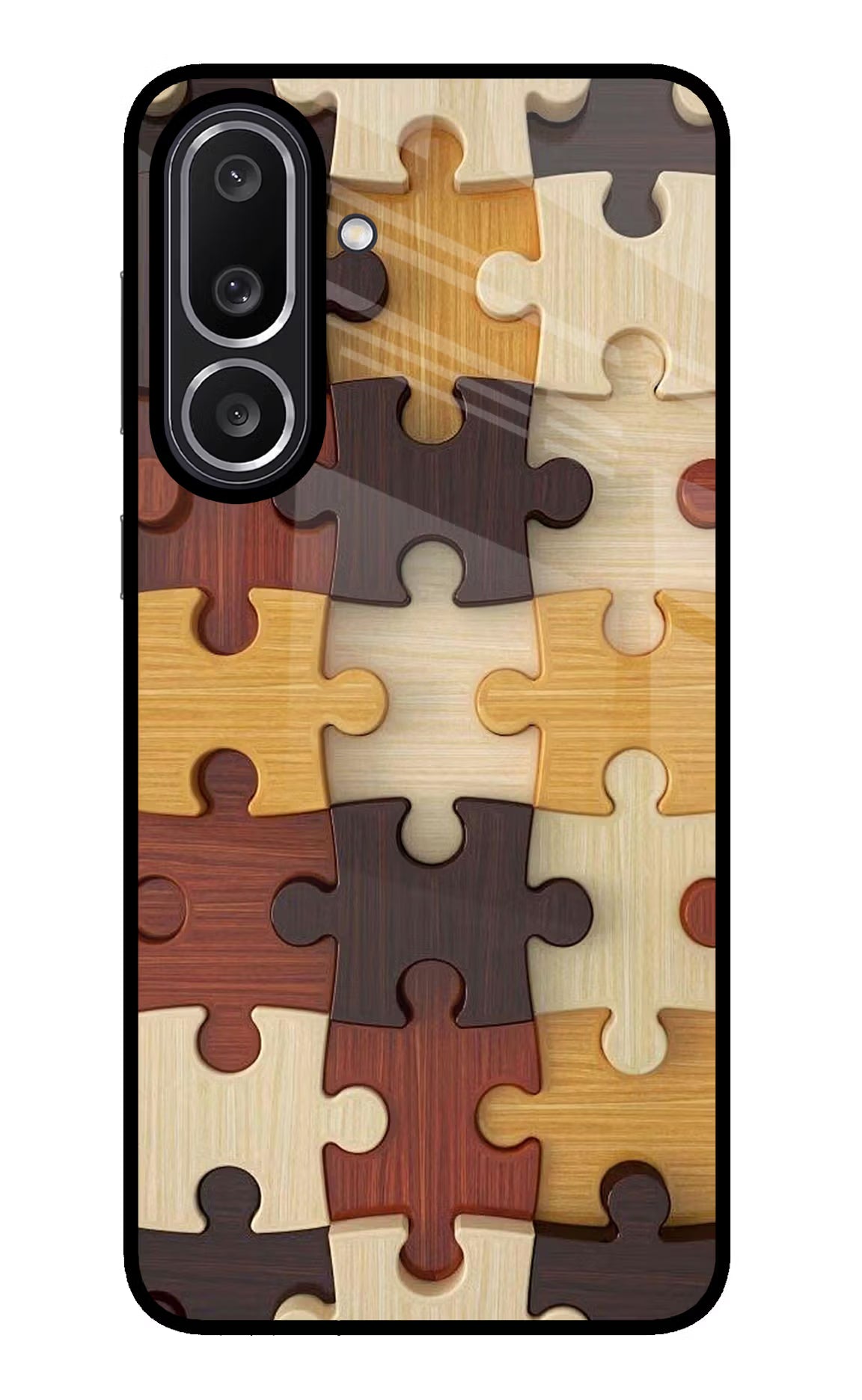 Wooden Puzzle Samsung M56 5G Back Cover