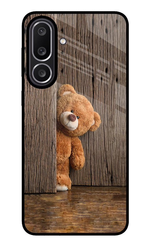 Teddy Wooden Samsung M56 5G Glass Case
