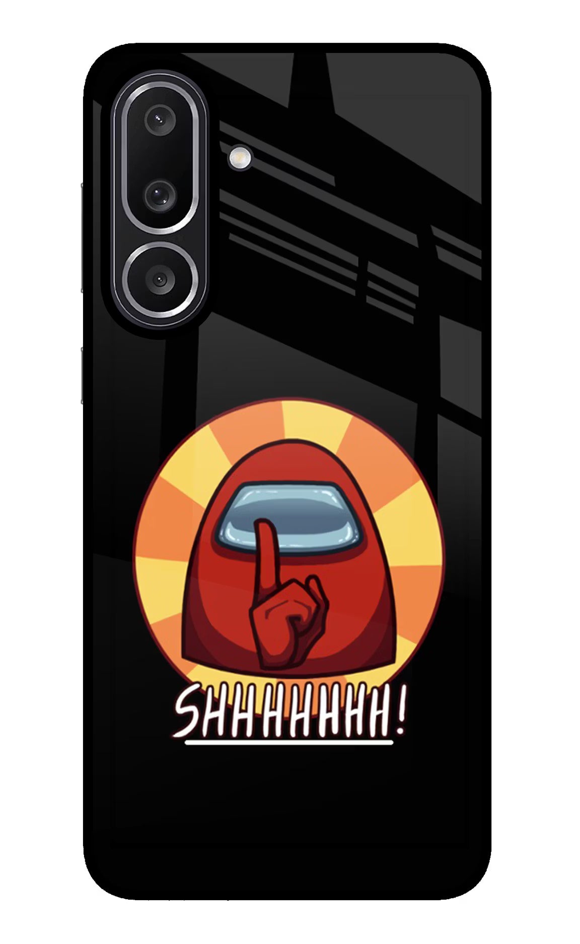 Among Us Shhh! Samsung M56 5G Glass Case