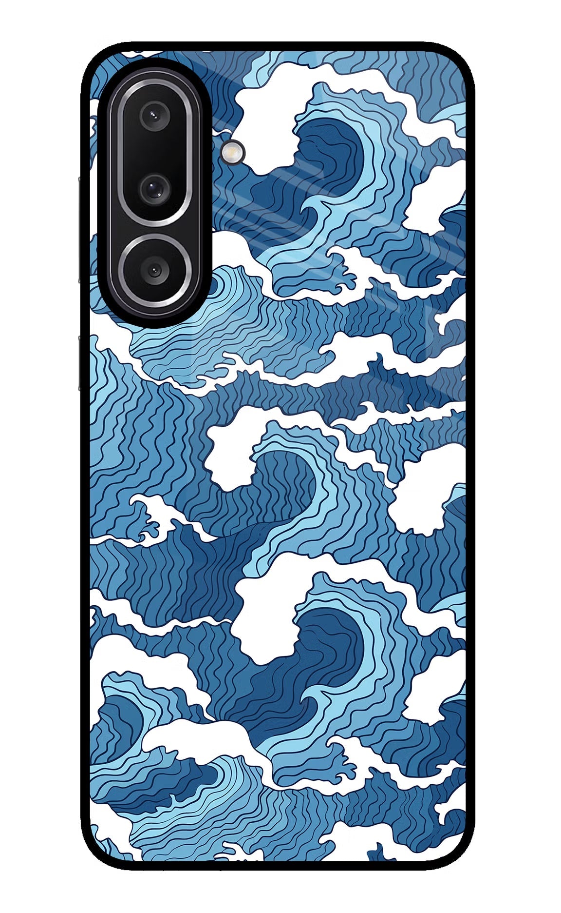 Blue Waves Samsung M56 5G Back Cover