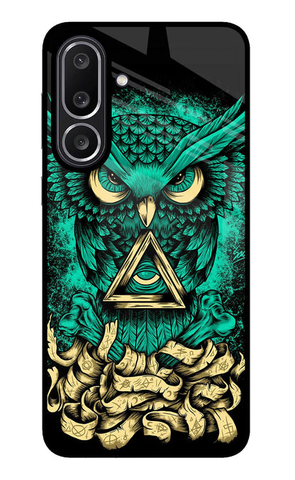 Green Owl Samsung M56 5G Back Cover