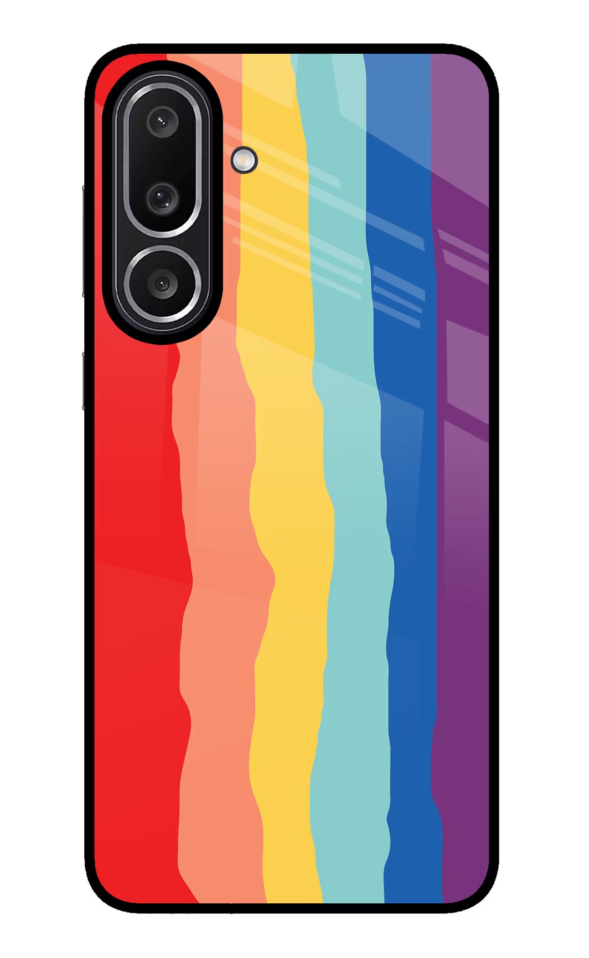 Rainbow Samsung M56 5G Glass Case