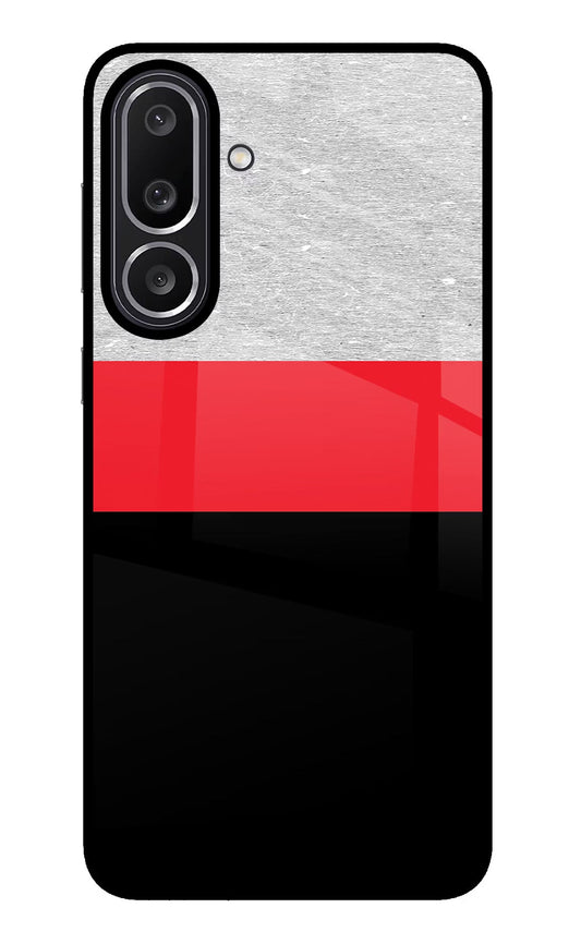 Tri Color Pattern Samsung M56 5G Glass Case