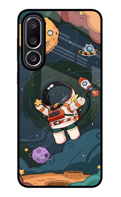 Cartoon Astronaut Samsung M56 5G Back Cover