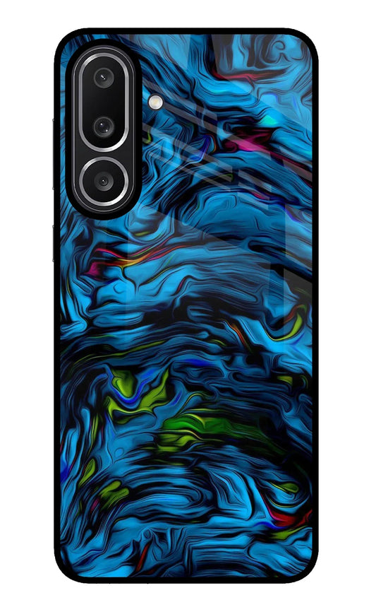 Dark Blue Abstract Samsung M56 5G Back Cover