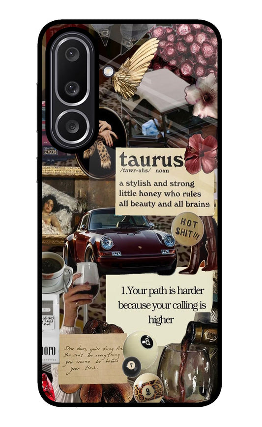 Taurus Zodiac Samsung M56 5G Glass Case