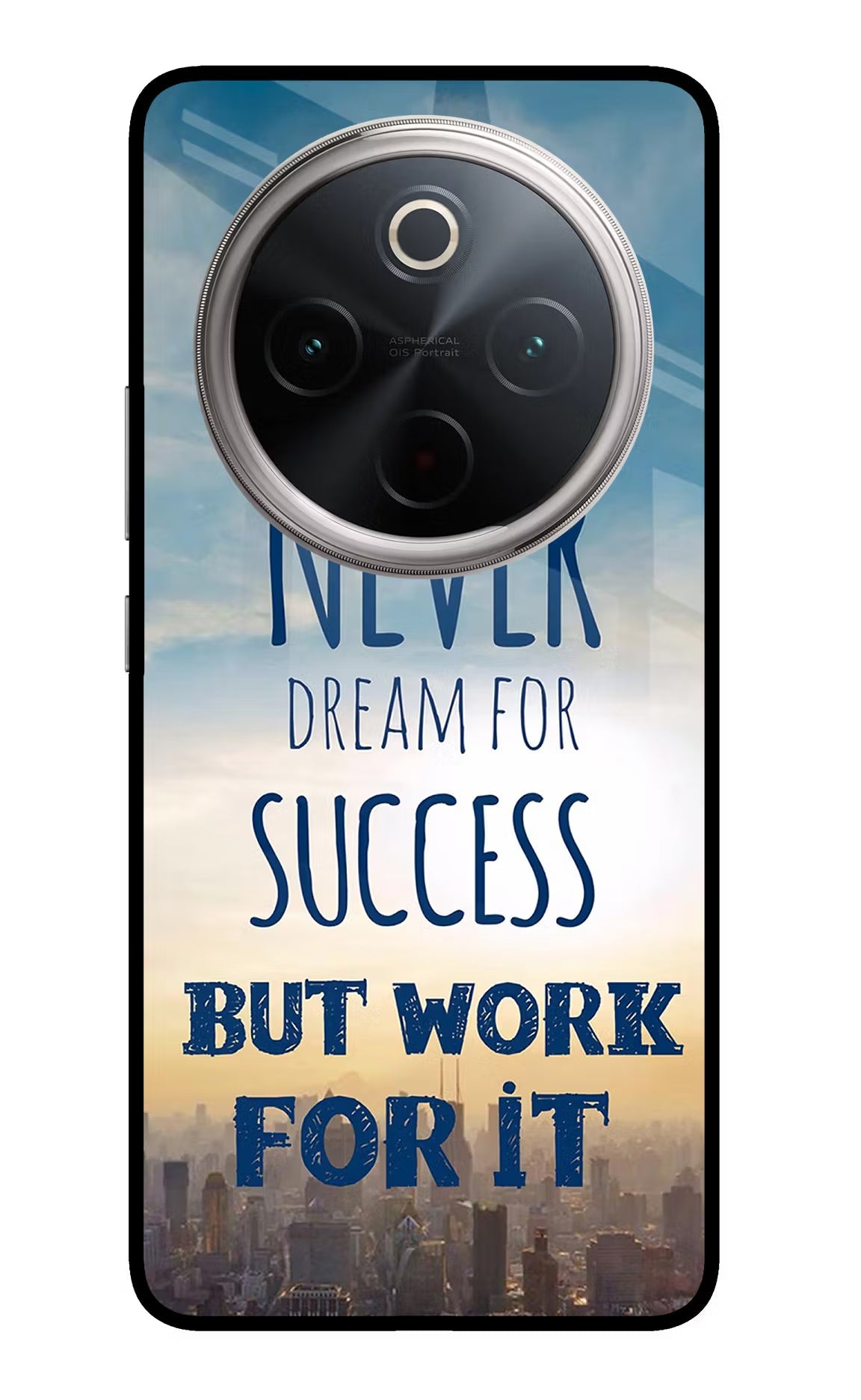 Never Dream For Success But Work For It Vivo T4 5G Glass Case