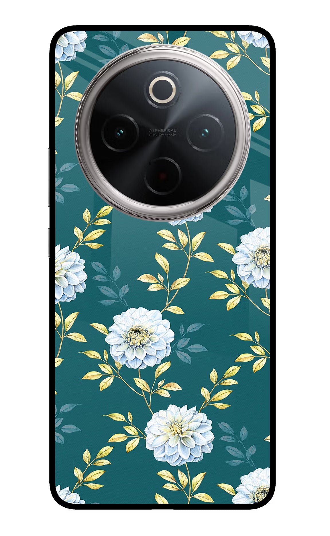 Flowers Vivo T4 5G Glass Case