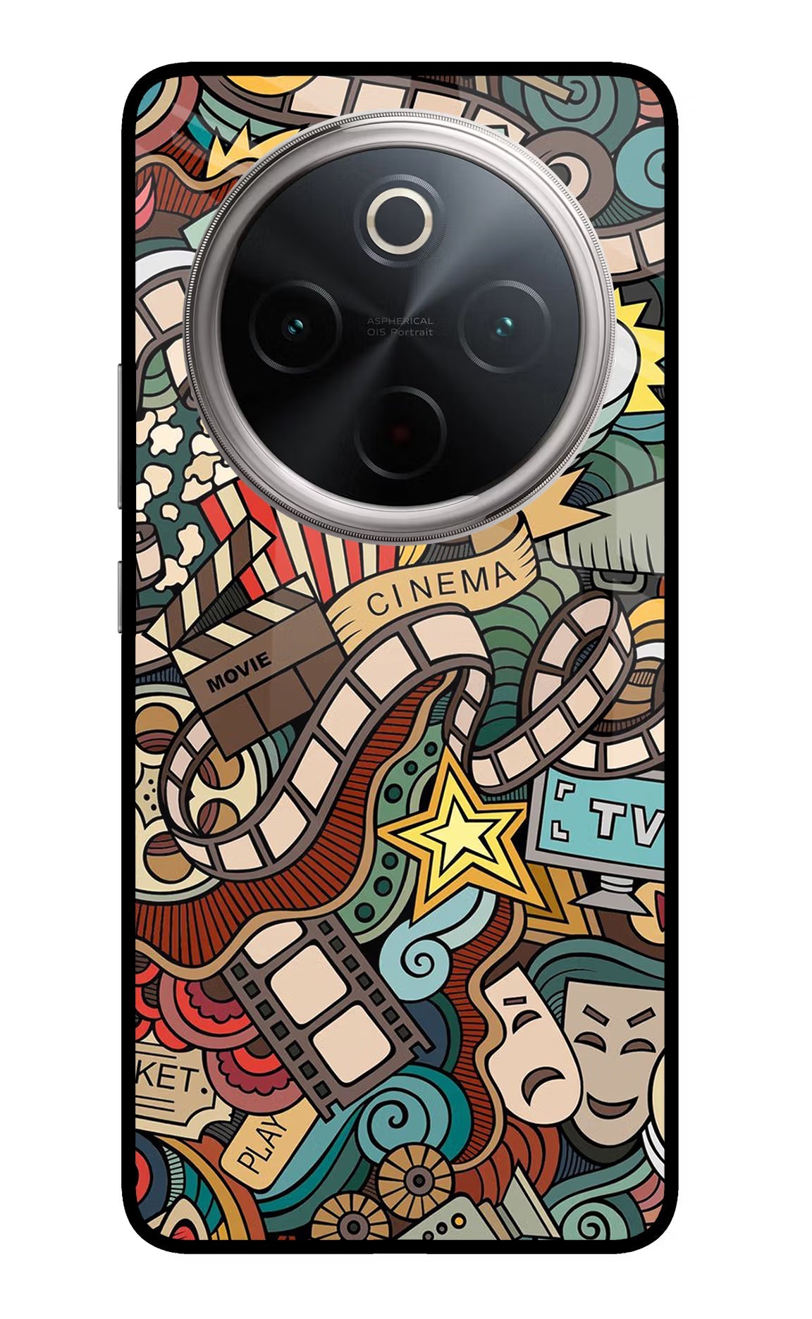 Cinema Abstract Vivo T4 5G Glass Case