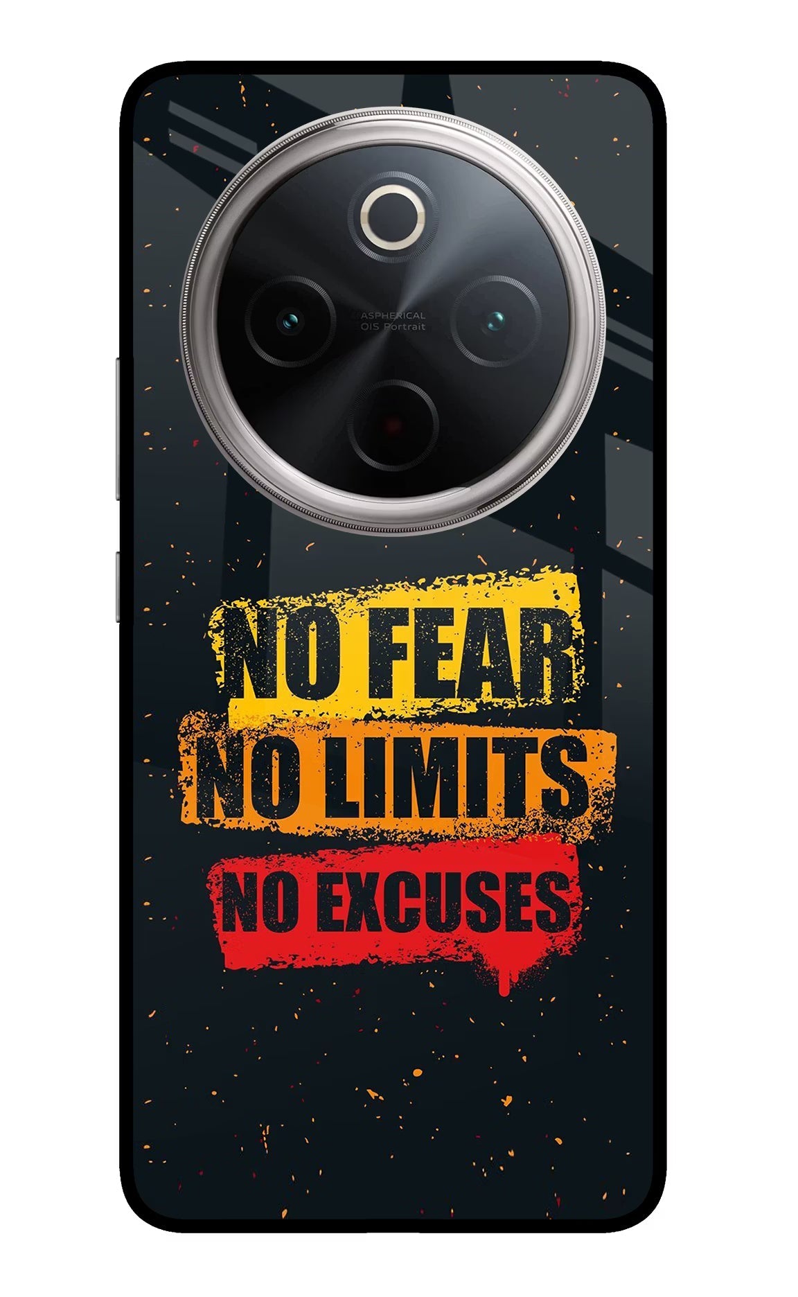 No Fear No Limits No Excuse Vivo T4 5G Glass Case