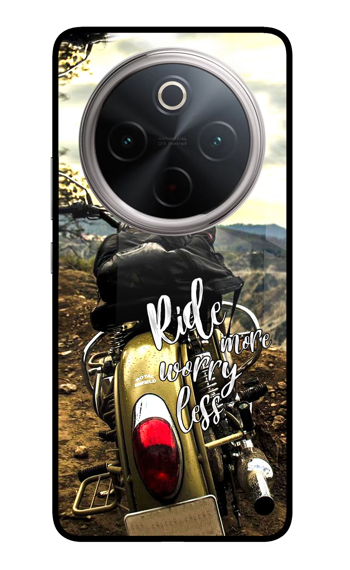 Ride More Worry Less Vivo T4 5G Glass Case