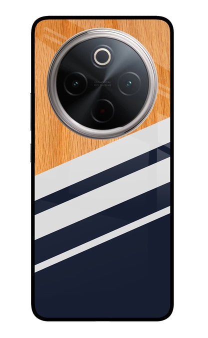 Blue and white wooden Vivo T4 5G Back Cover