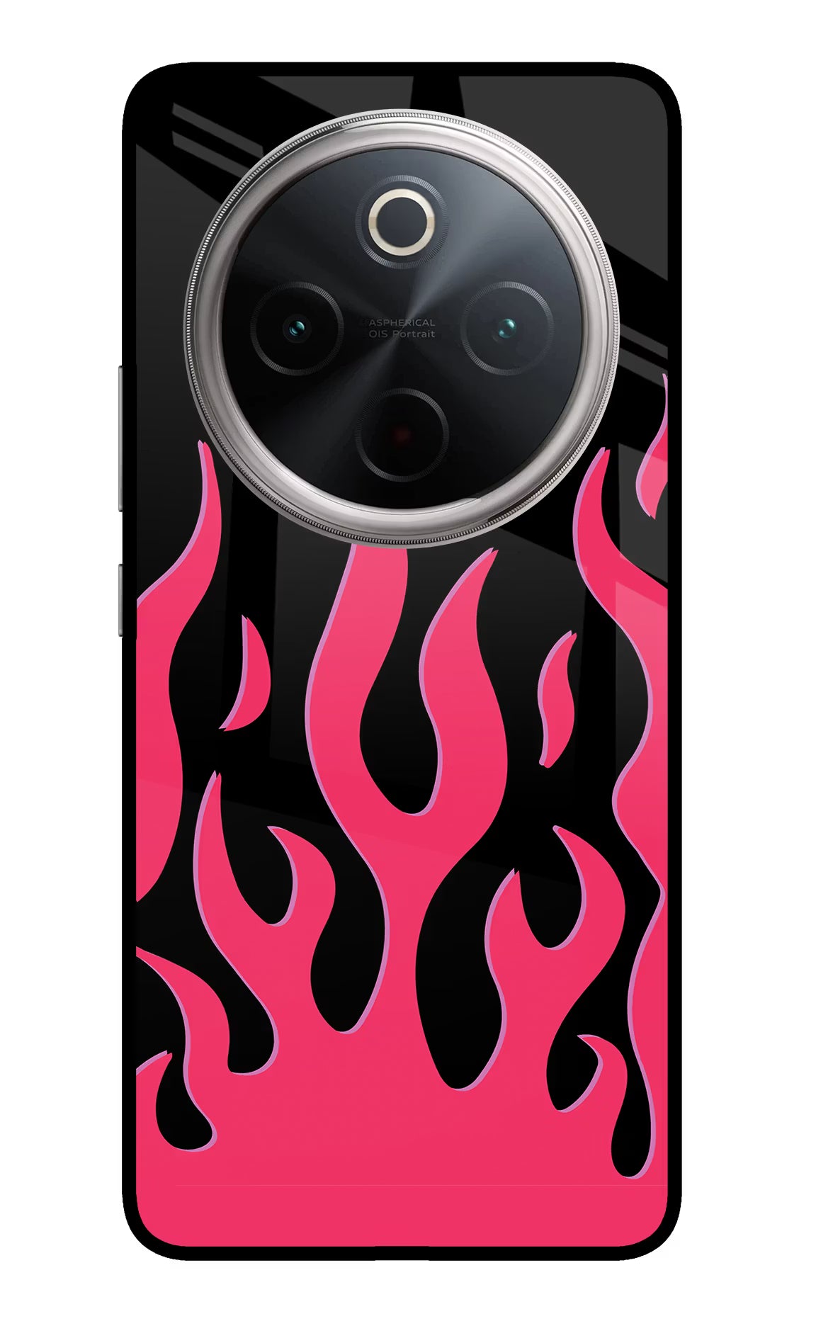 Fire Flames Vivo T4 5G Glass Case