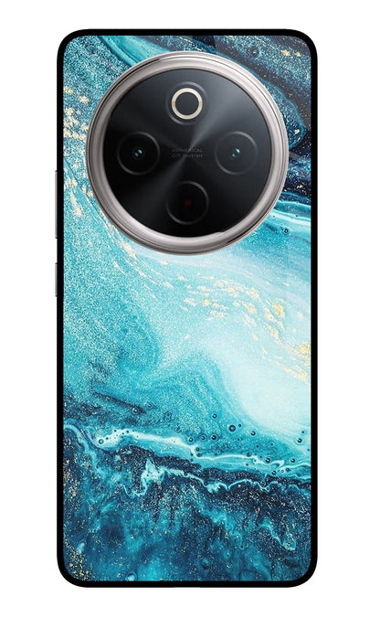 Blue Glitter Marble Vivo T4 5G Back Cover