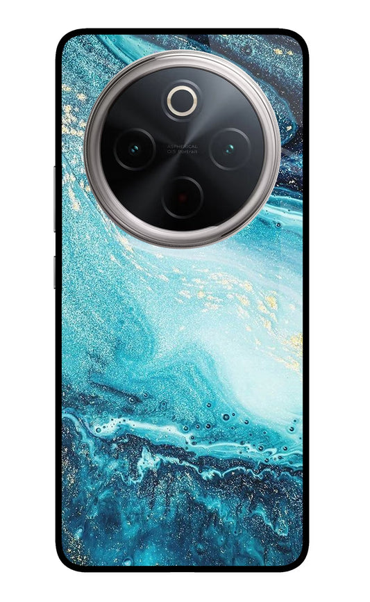 Blue Glitter Marble Vivo T4 5G Back Cover