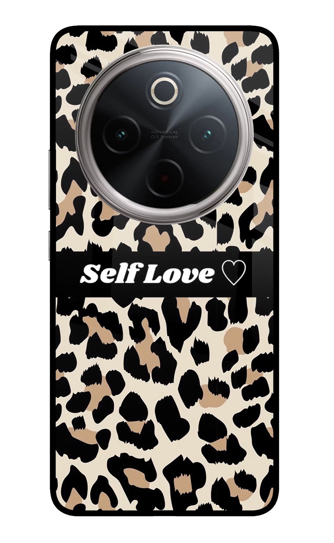 Leopard Print Self Love Vivo T4 5G Glass Case