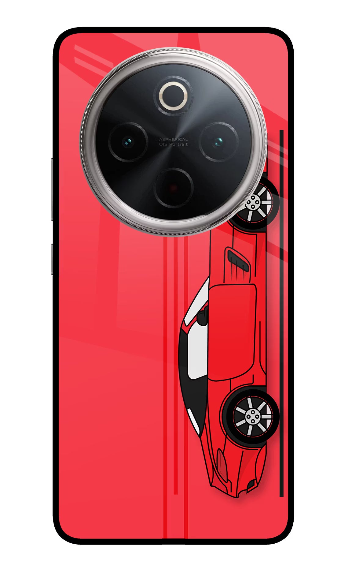 Red Velocity Vivo T4 5G Glass Case