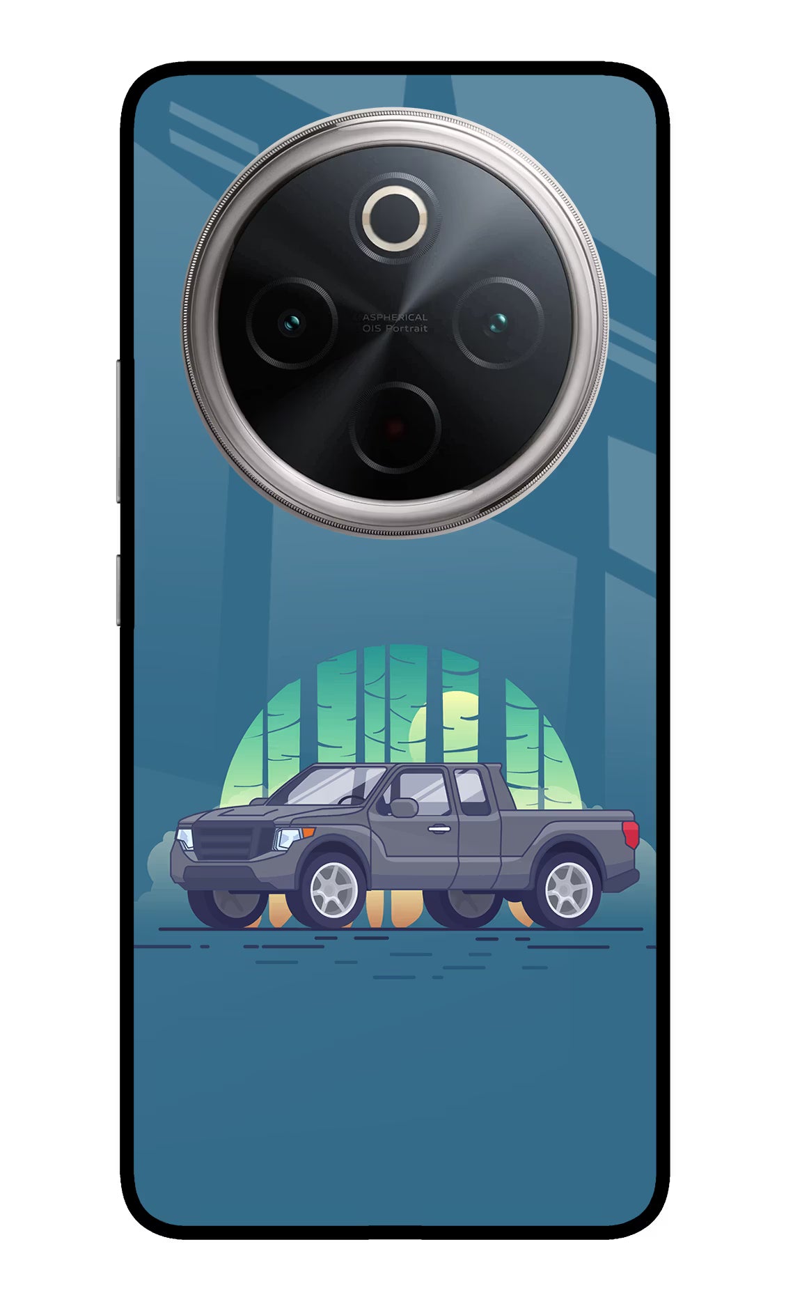 Retro Garage Vibe Vivo T4 5G Glass Case