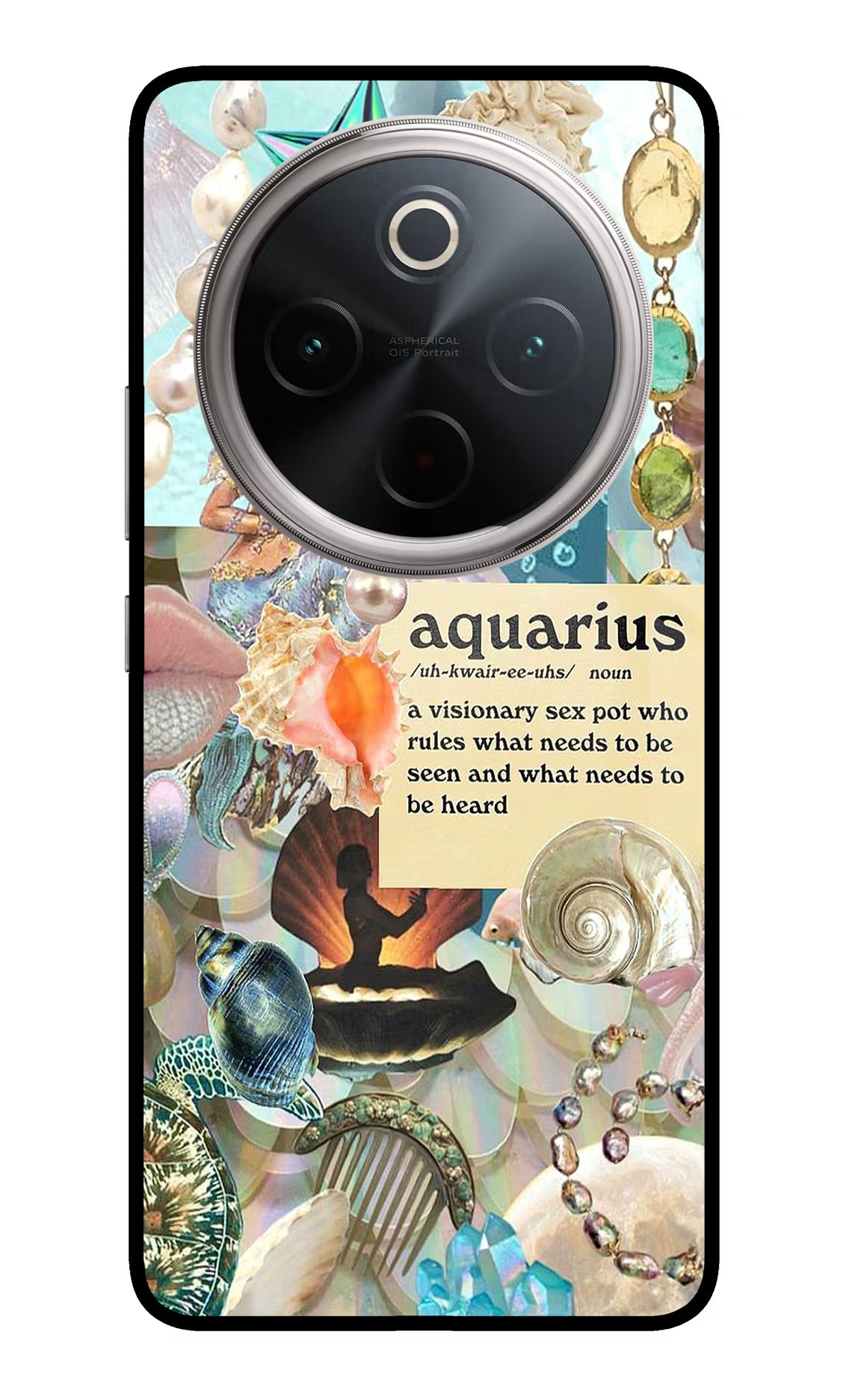 Aquarius Zodiac Vivo T4 5G Glass Case