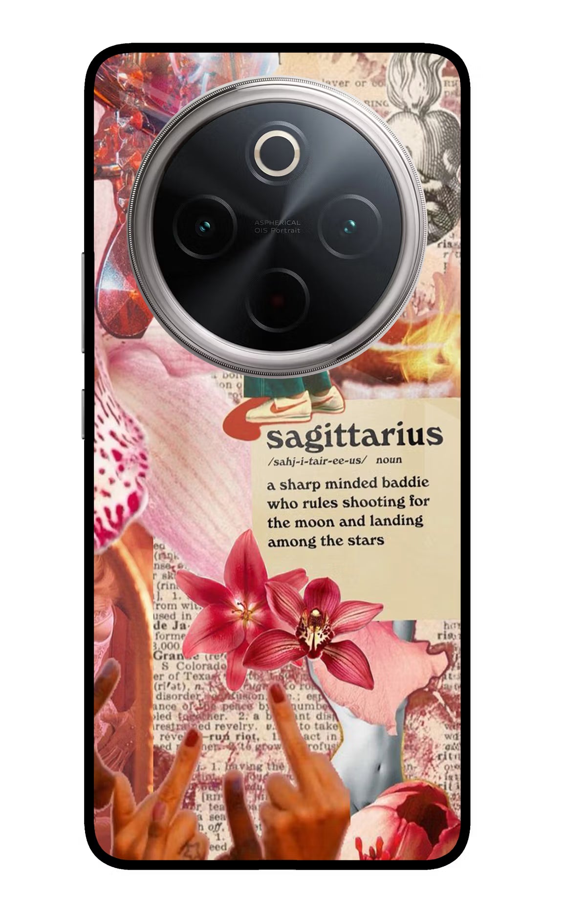 Sagittarius Zodiac Vivo T4 5G Glass Case