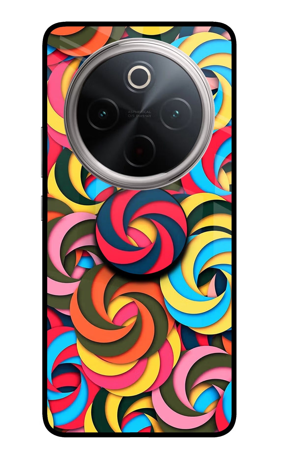 Spiral Pattern Vivo T4 5G Pop Case