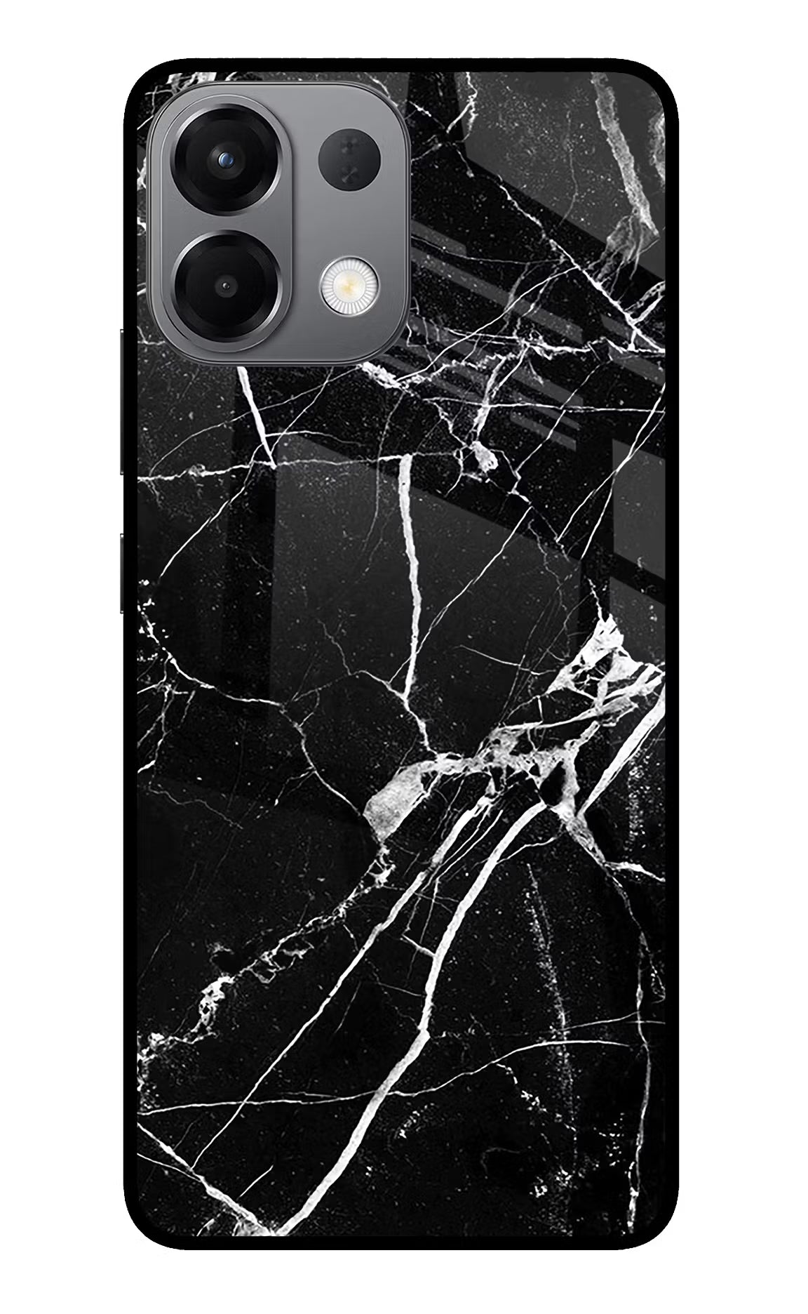 Black Marble Pattern Oppo K13 5G Glass Case