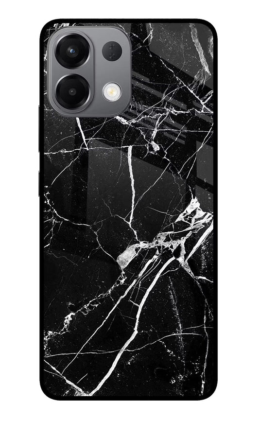 Black Marble Pattern Oppo K13 5G Glass Case