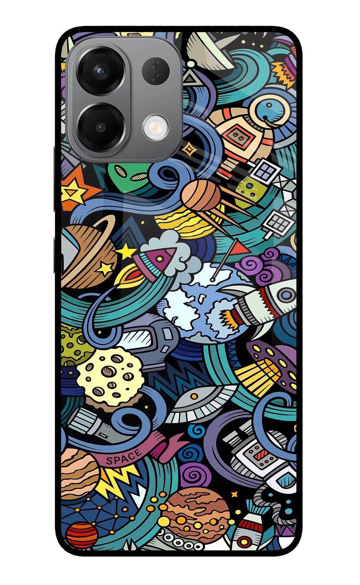 Space Abstract Oppo K13 5G Glass Case