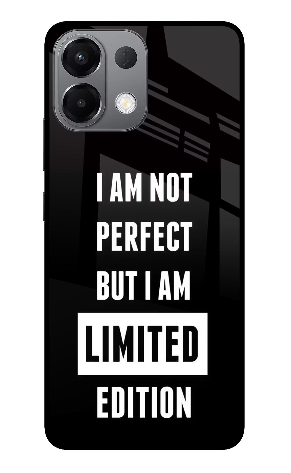 I Am Not Perfect But I Am Limited Edition Oppo K13 5G Glass Case
