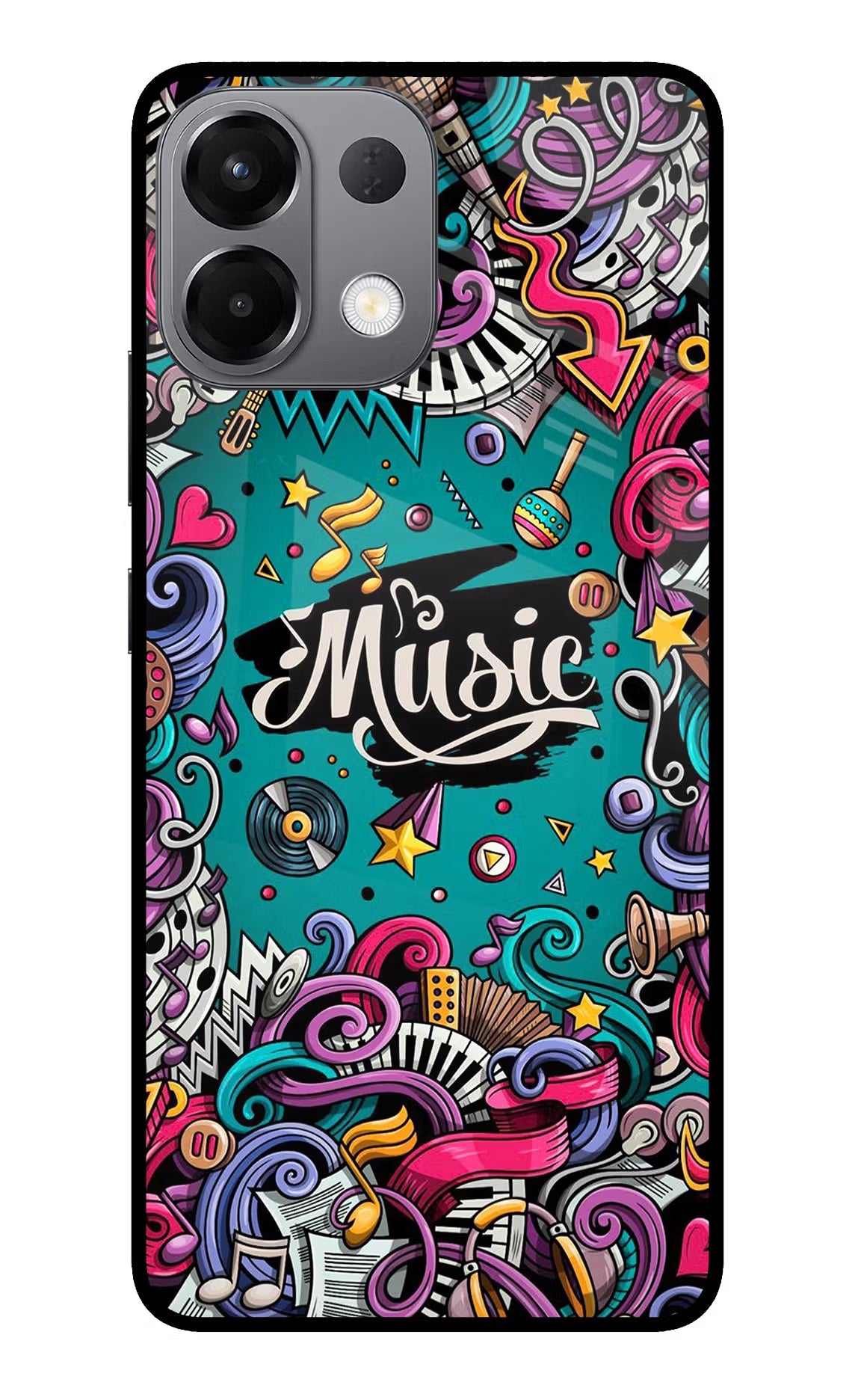 Music Graffiti Oppo K13 5G Back Cover