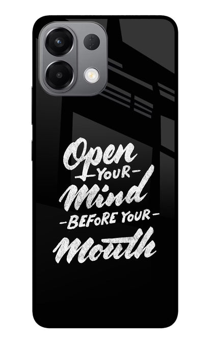 Open Your Mind Before Your Mouth Oppo K13 5G Back Cover