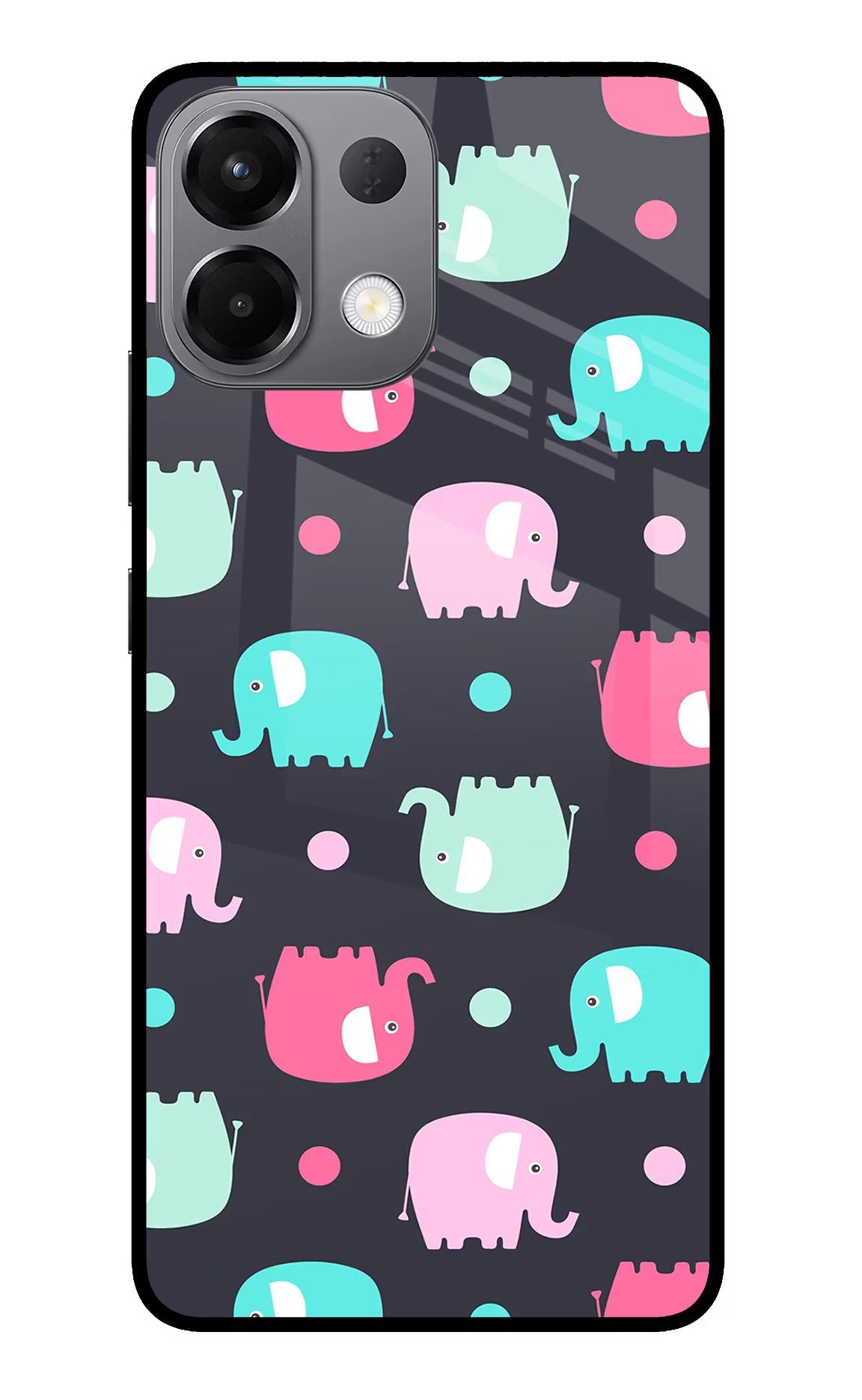 Elephants Oppo K13 5G Glass Case