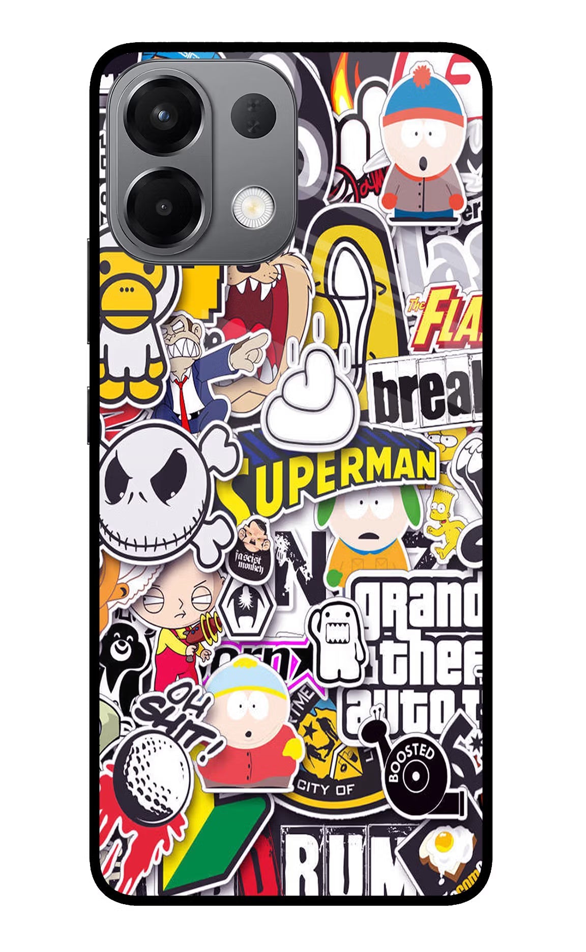 Sticker Bomb Oppo K13 5G Glass Case