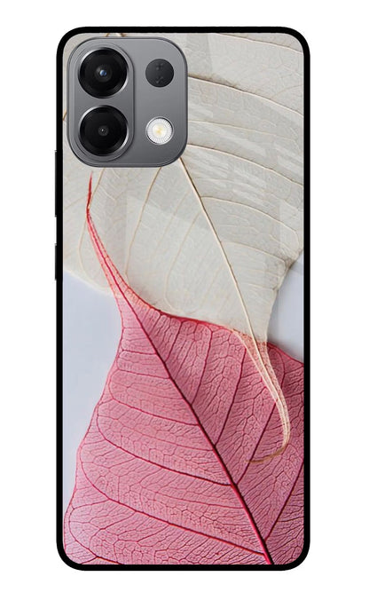 White Pink Leaf Oppo K13 5G Back Cover