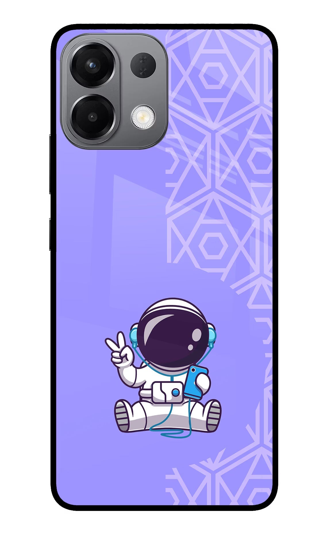Cute Astronaut Chilling Oppo K13 5G Glass Case