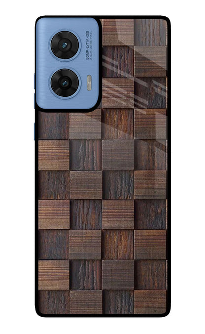 Wooden Cube Design Moto G96 5G Back Cover