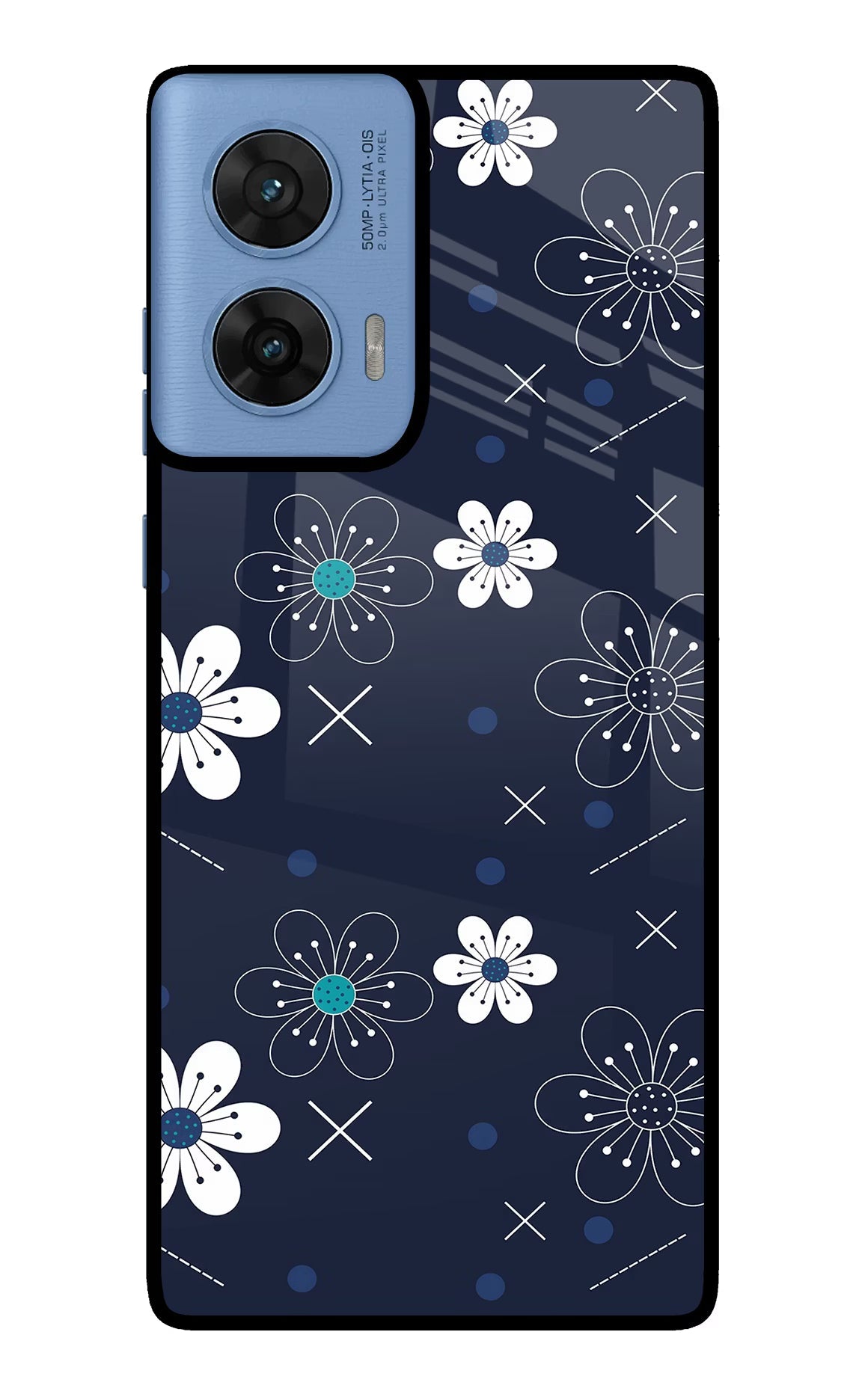 Flowers Moto G96 5G Glass Case