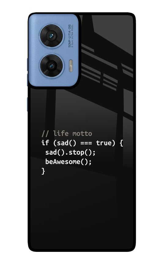 Life Motto Code Moto G96 5G Back Cover