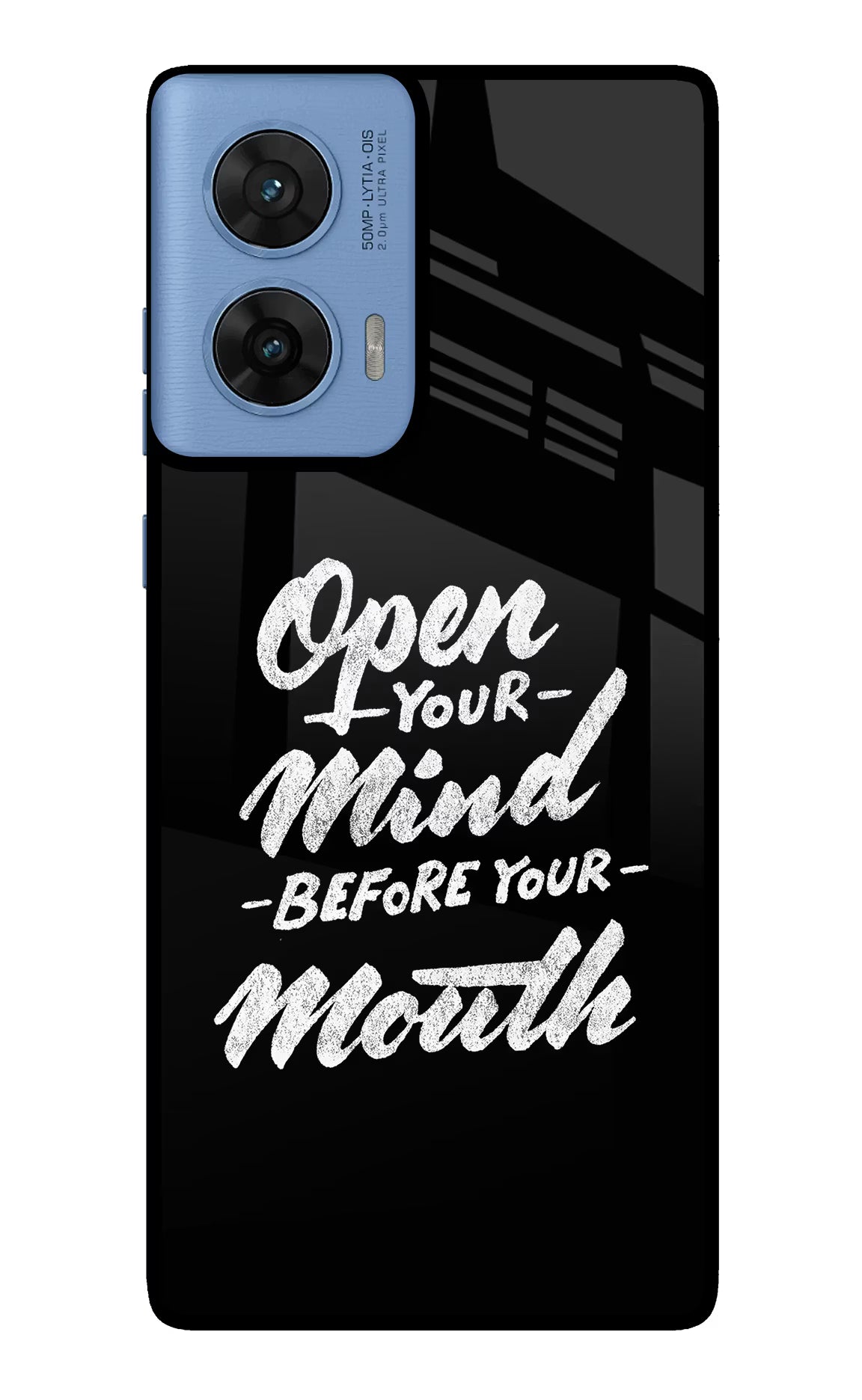Open Your Mind Before Your Mouth Moto G96 5G Back Cover