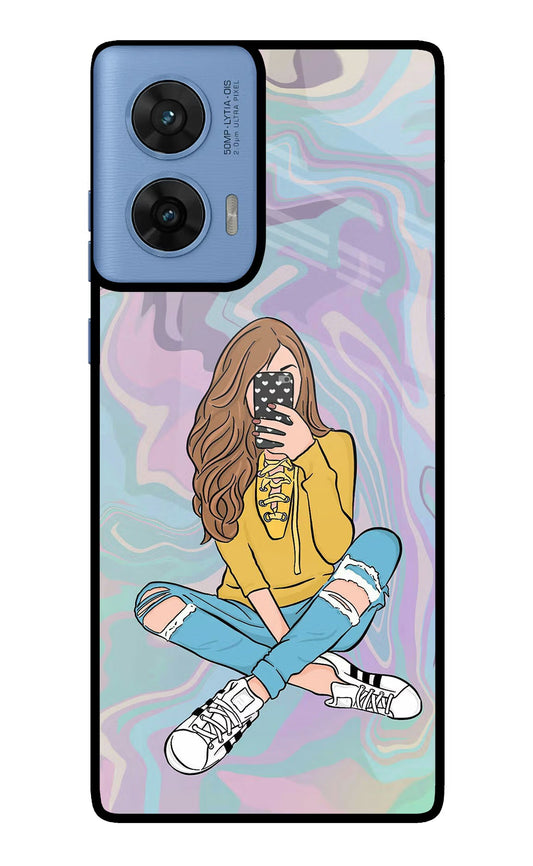 Selfie Girl Moto G96 5G Glass Case