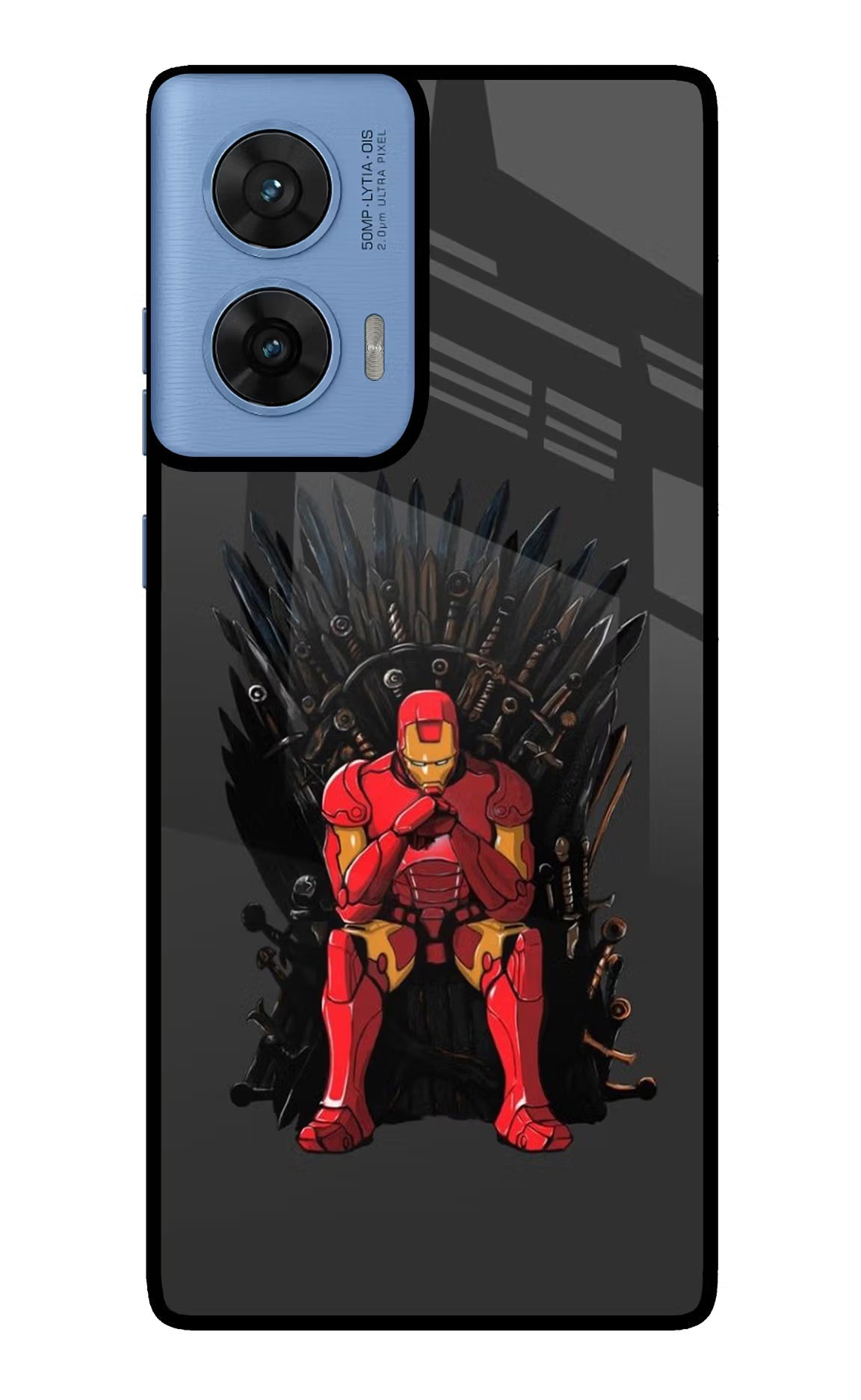 Ironman Throne Moto G96 5G Glass Case