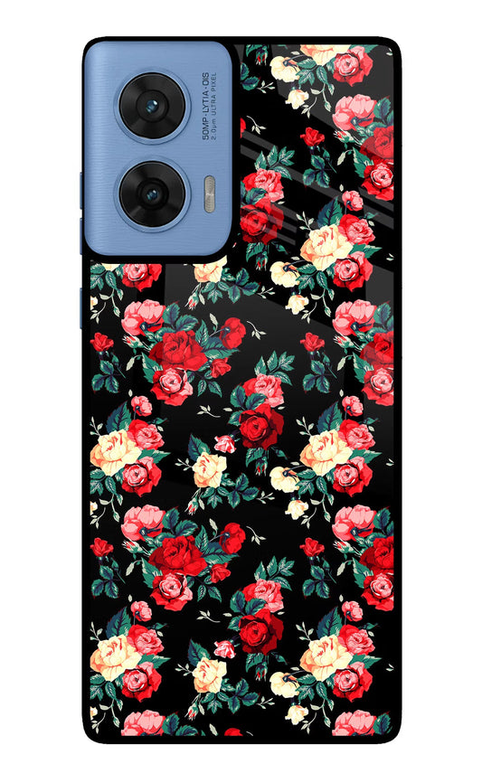 Rose Pattern Moto G96 5G Glass Case