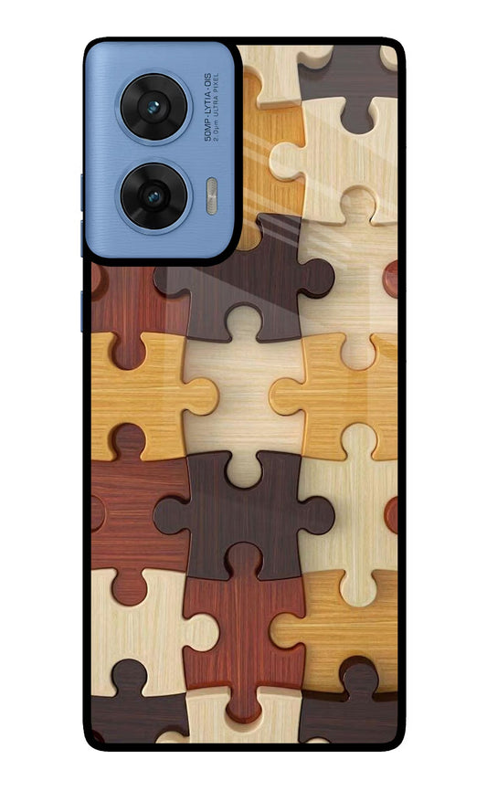 Wooden Puzzle Moto G96 5G Back Cover