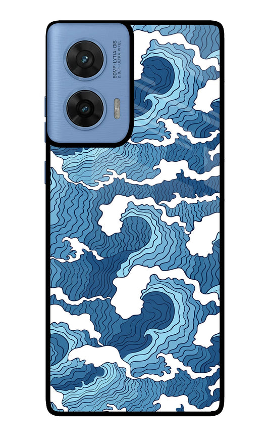 Blue Waves Moto G96 5G Glass Case
