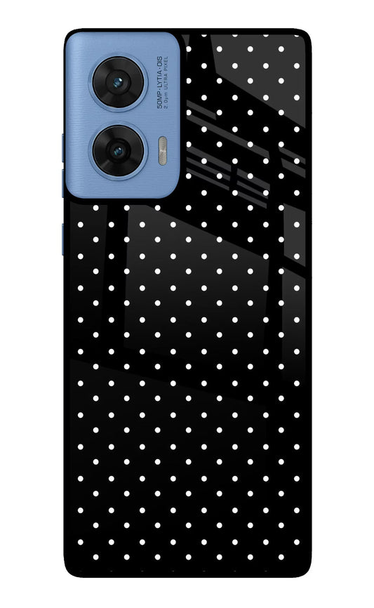 White Dots Moto G96 5G Glass Case
