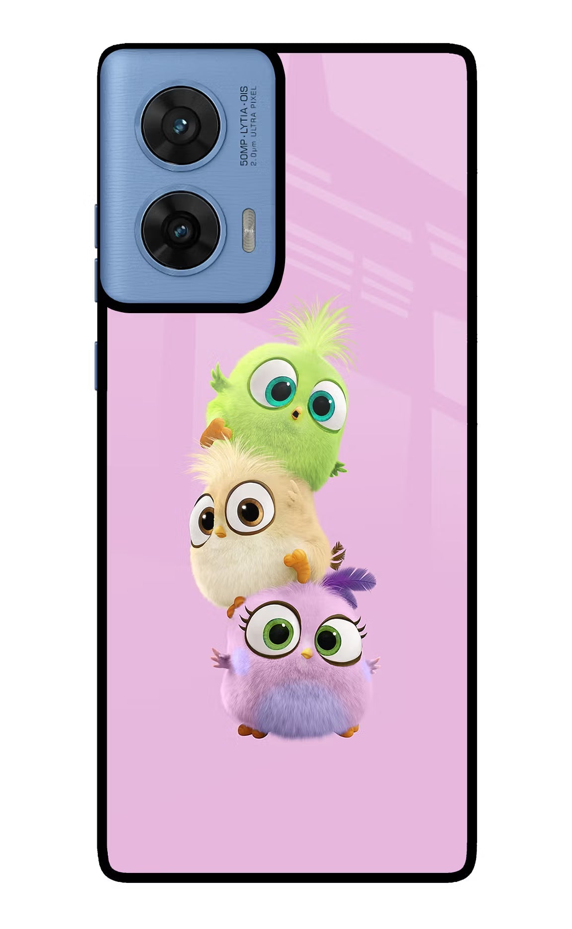 Cute Little Birds Moto G96 5G Glass Case