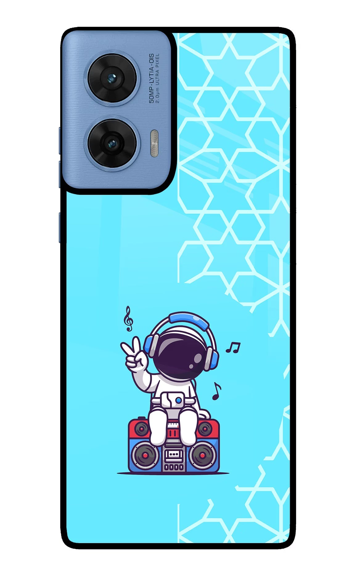 Cute Astronaut Chilling Moto G96 5G Back Cover