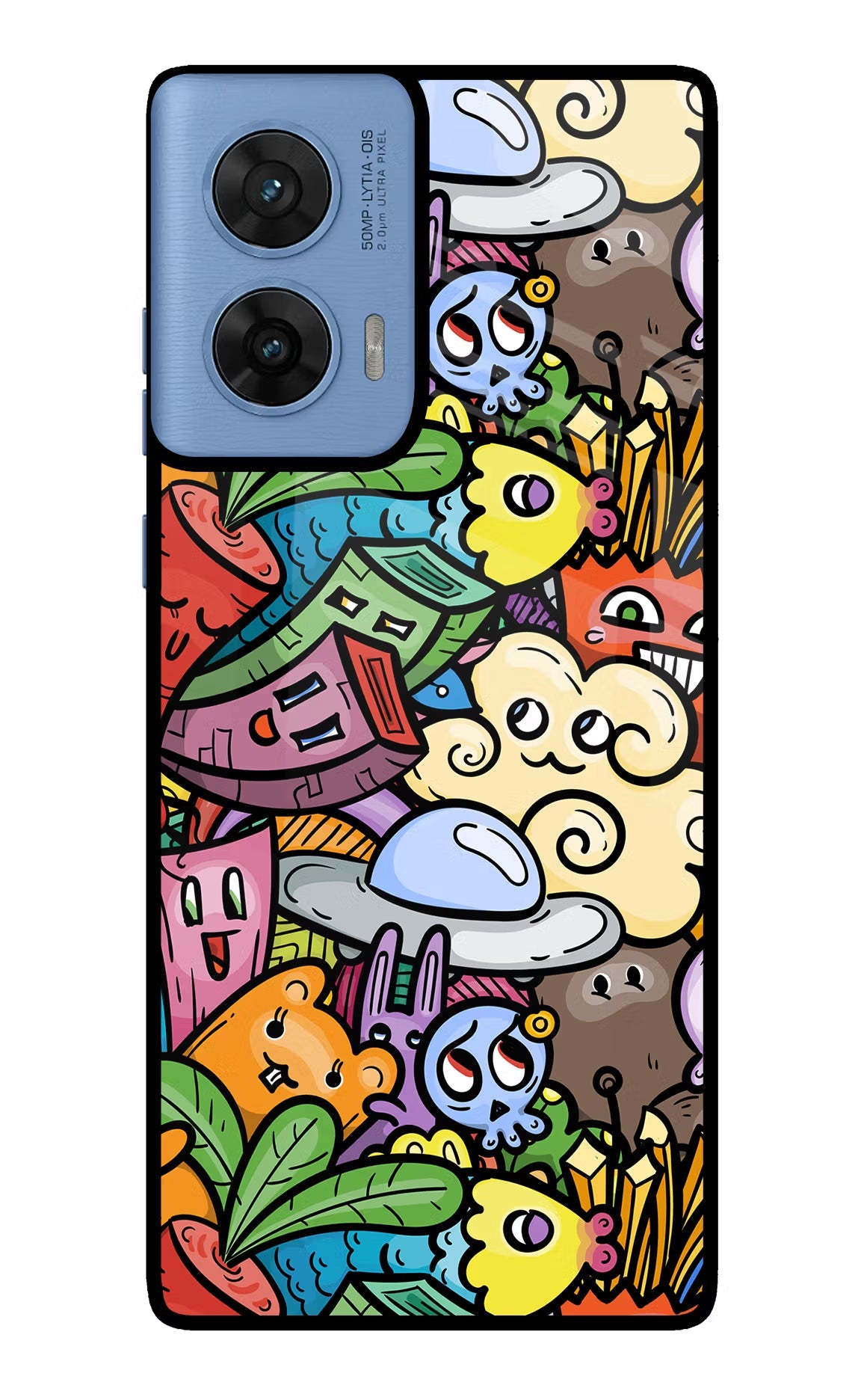 Veggie Doodle Moto G96 5G Back Cover